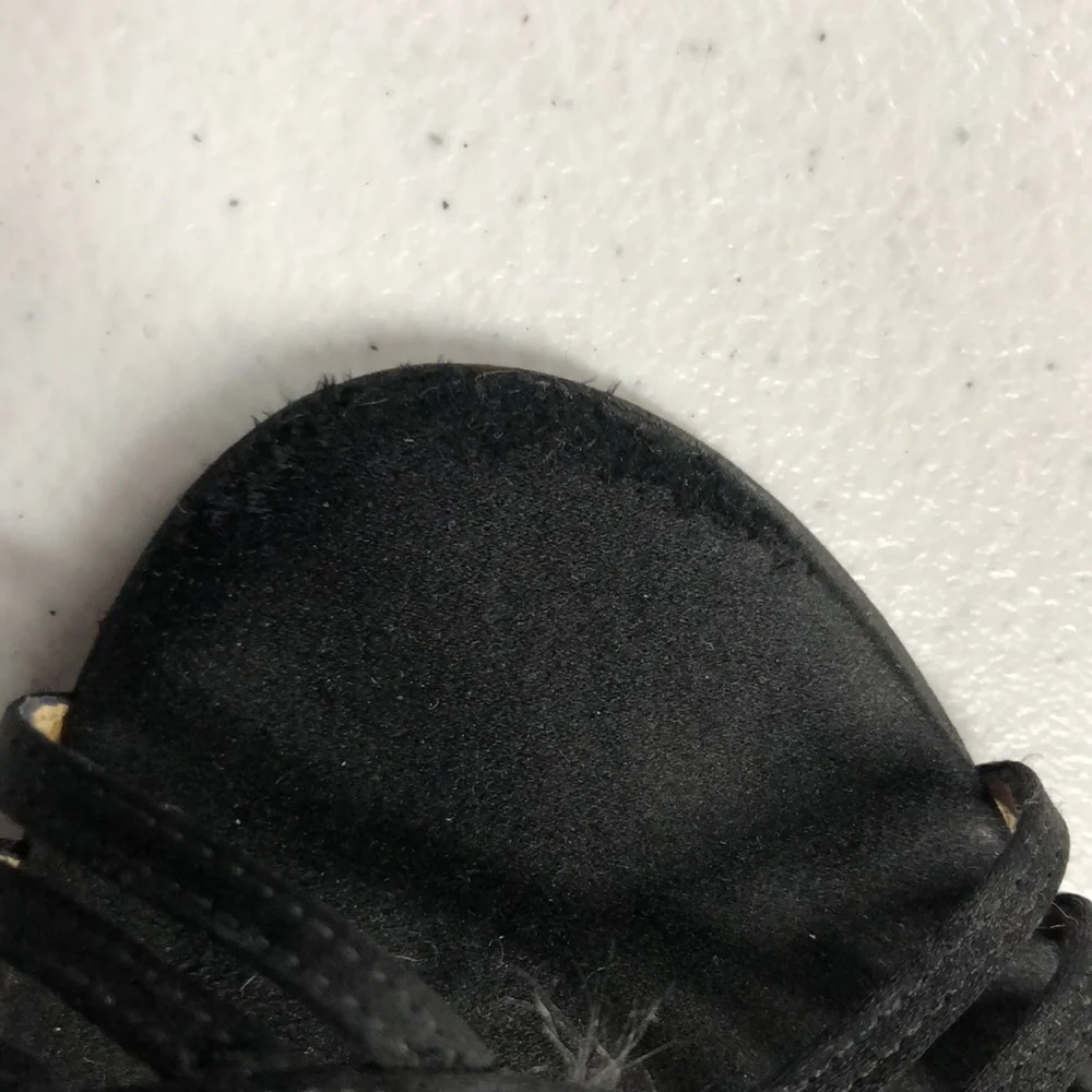 Jimmy Choo Black Satin Sandals size 7 - Picture 7 of 7